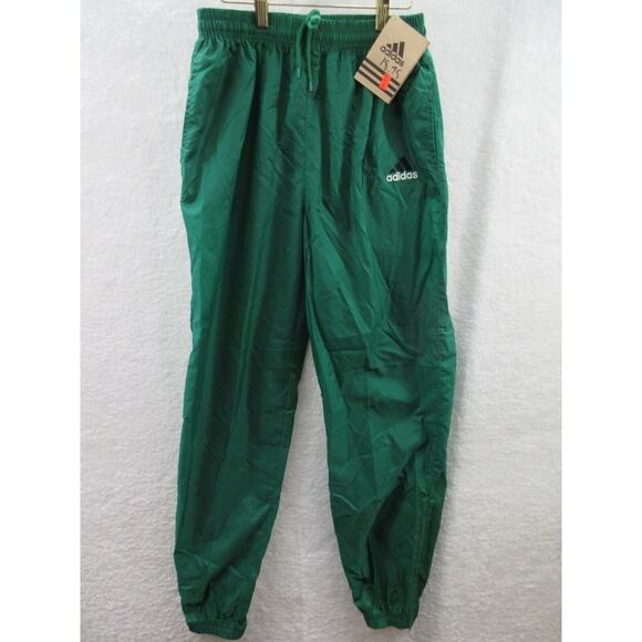 NWT Rare Adidas Vintage Nylon Rogue II Green Track Pants Youth XL - Picture 1 of 11
